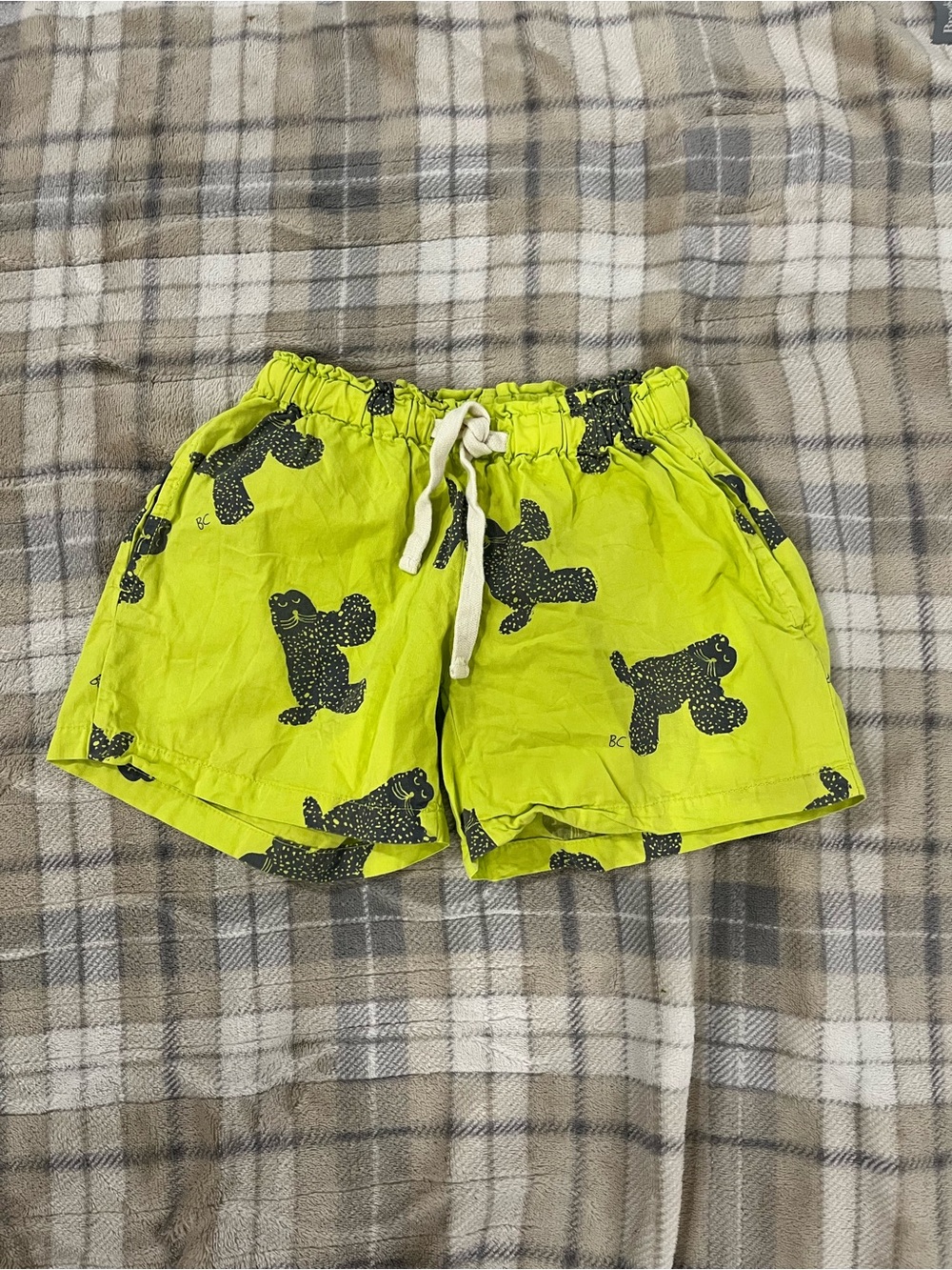 Bobo Choses Cat Print Woven Shorts